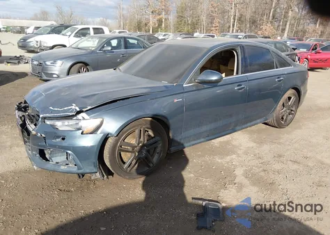 2015 Audi A6 3.0T Premium Plus из США, поврежденный, VIN WAUFGAFC5FN016295